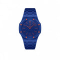 Bracelet Royal Pop Orenji Hachi avec cadran Royal Pop clipsé — © 2026 Royal Pop Lab