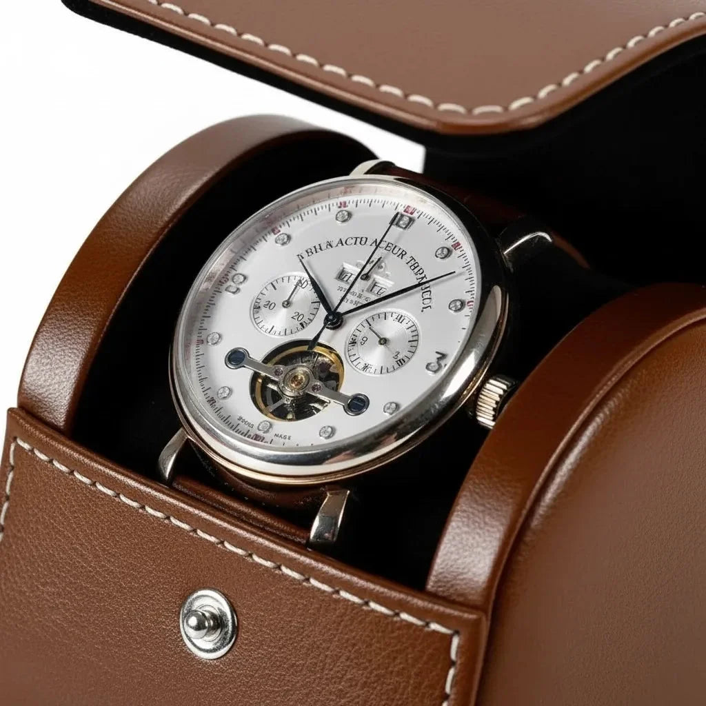 Étui montre 1 emplacement — Noisette — Royal Pop Lab